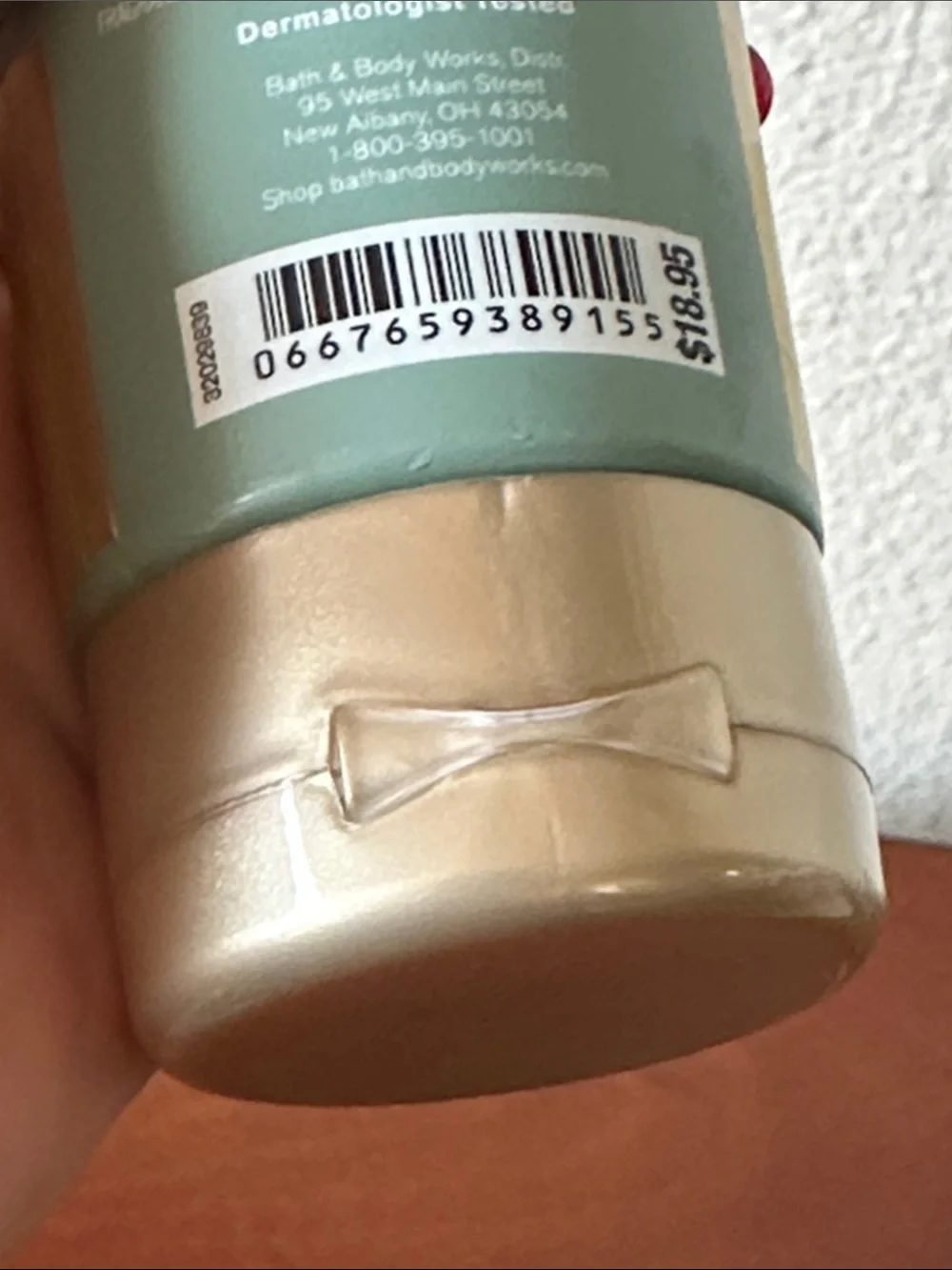 Bath & Body Works Eucalyptus Body Cream - Mint Green & Gold